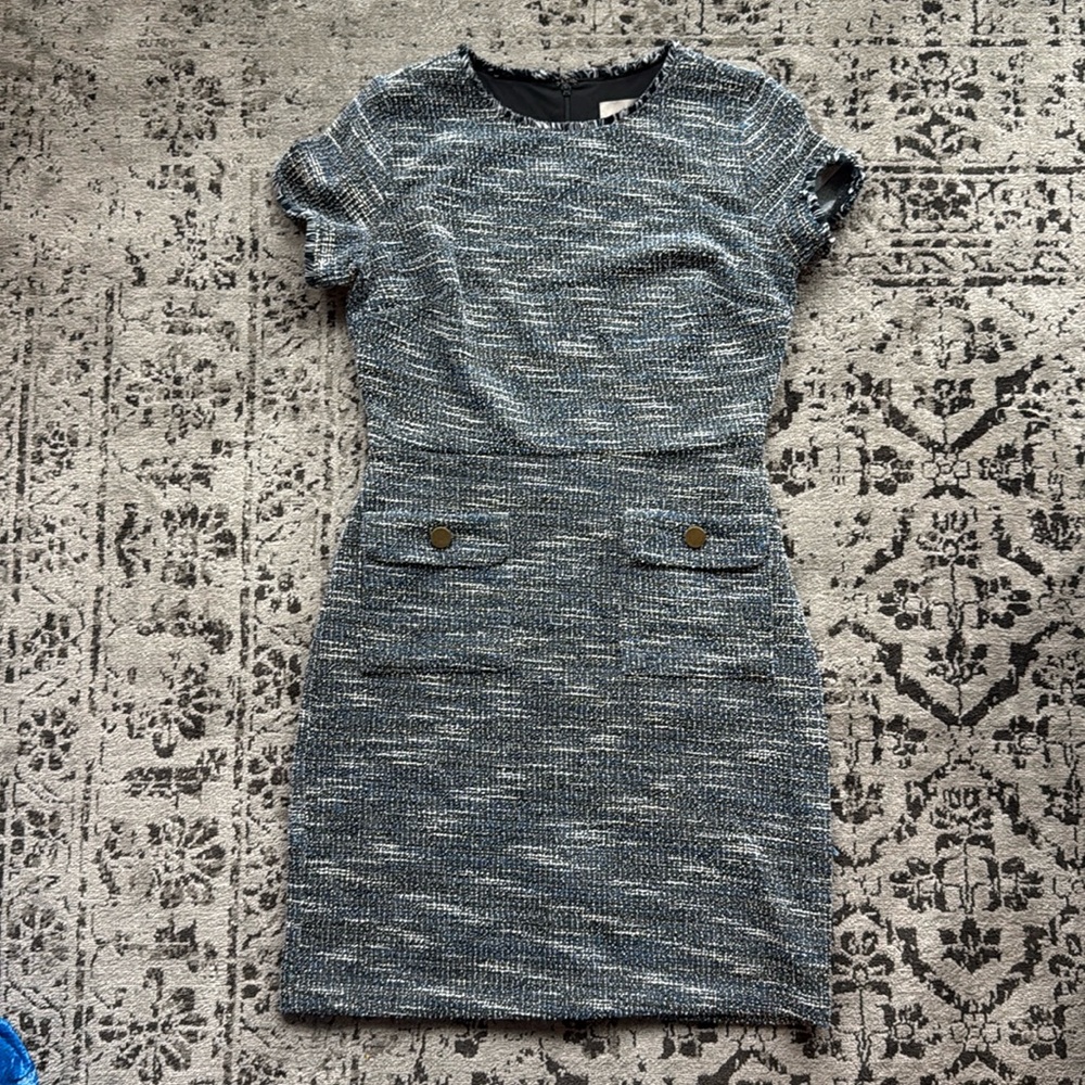 Blue and white knit dress size 8!
